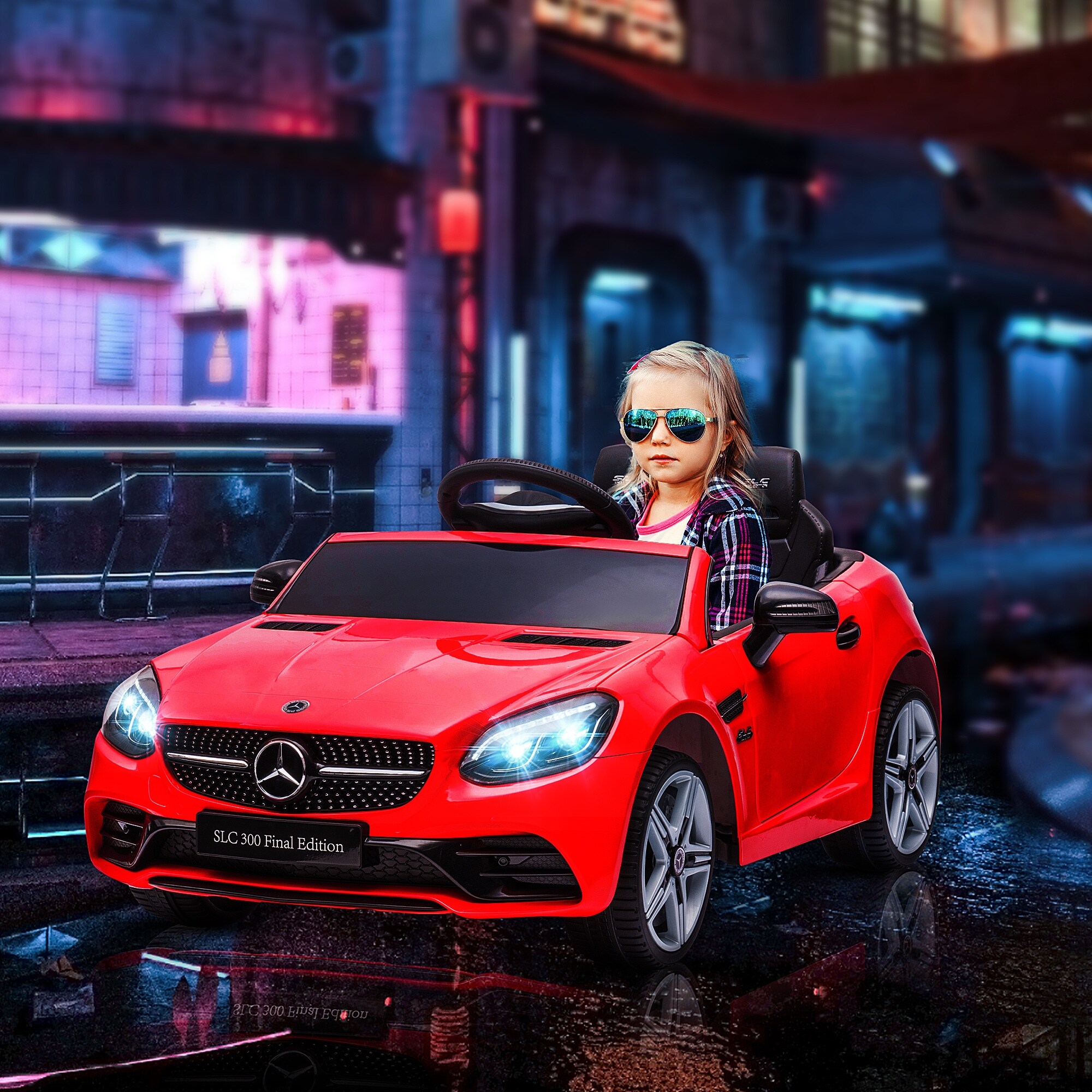Red Kids Mercedes Electric Rid